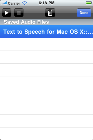 Text-to-Speech Web Reader for iPhone