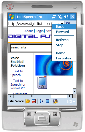 TextSpeech Pro for Windows Mobile Professional (Pocket PC)
