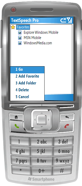 TextSpeech Pro for Windows Mobile Classic (Smartphone)